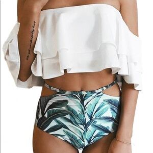 Tempt Me 2 Piece Swimsuit White Size M New